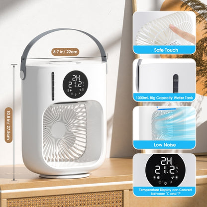 Desktop Spray Humidification Cooler Portable Water Fan(White) - Electric Fans by PMC Jewellery | Online Shopping South Africa | PMC Jewellery | Buy Now Pay Later Mobicred