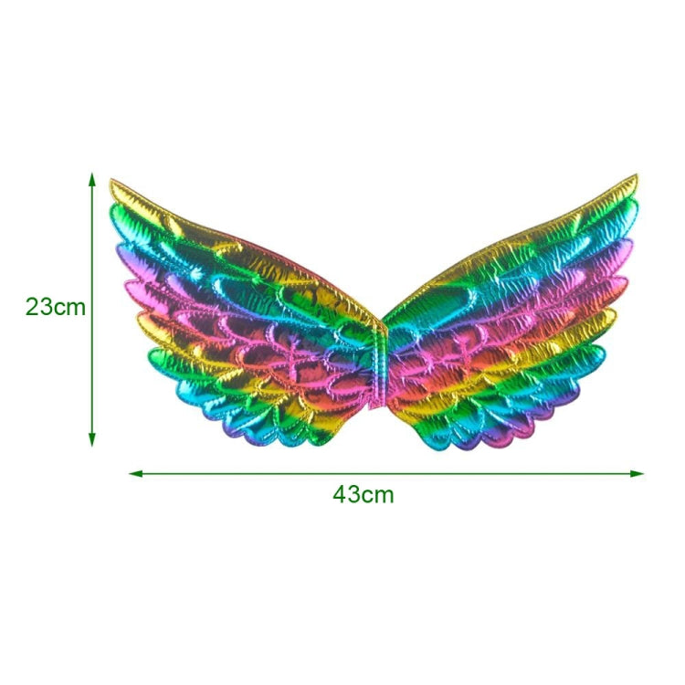 3 PCS Children Prom Dress Up Wings Elf Colorful Wings Party Costume Props(Gold) - Holiday Decorations by PMC Jewellery | Online Shopping South Africa | PMC Jewellery