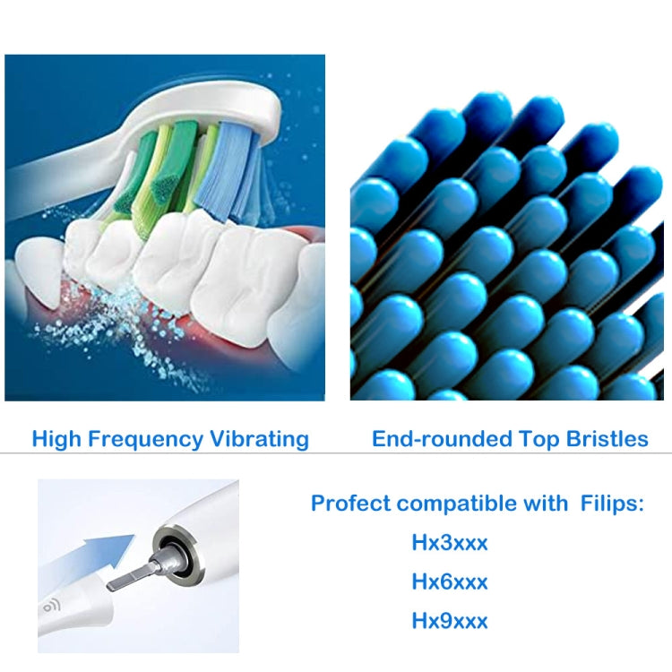 Toothbrush Head For Philips HX3/HX6/HX9 Series(Interdental Care Green) - Replacement Brush Heads by PMC TechLife | Online Shopping South Africa | PMC TechLife | Buy Now Pay Later Mobicred