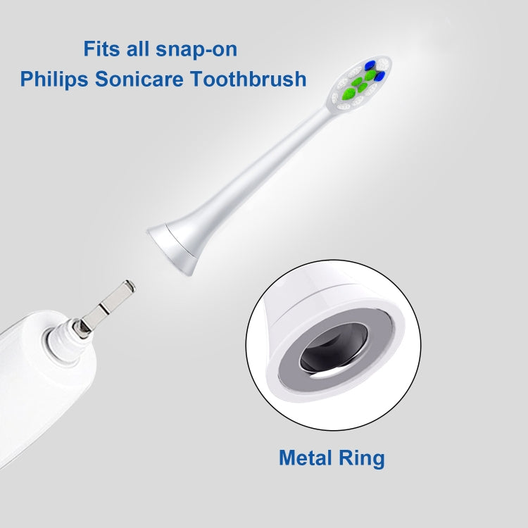 Toothbrush Head For Philips HX3/HX6/HX9 Series(Diamond Bright Black) - Replacement Brush Heads by PMC TechLife | Online Shopping South Africa | PMC TechLife | Buy Now Pay Later Mobicred