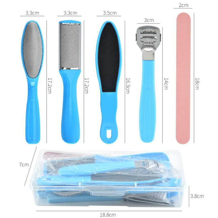 20 In 1 Foot File Grinding Exfoliating Manicure And Pedicure Kit(Blue) - Grinding Tools & Accessories by PMC TechLife | Online Shopping South Africa | PMC TechLife | Buy Now Pay Later Mobicred