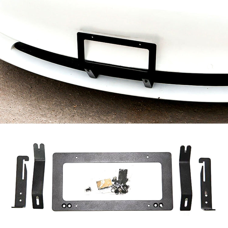 Punch-free Front License Plate Holder American License Plate Bracket(For Tesla Model Y) - License Plate Covers & Frames by PMC Jewellery | Online Shopping South Africa | PMC Jewellery | Buy Now Pay Later Mobicred