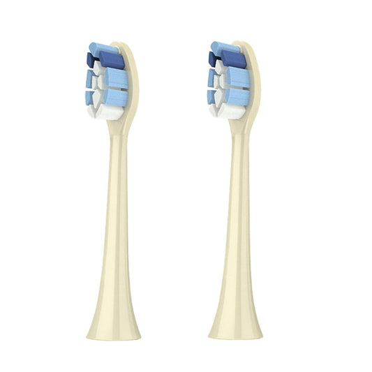 2 PCS Electric Toothbrush Head for Ulike UB602 UB603 UB601,Style: Bright White  Green - Replacement Brush Heads by PMC Jewellery | Online Shopping South Africa | PMC Jewellery | Buy Now Pay Later Mobicred