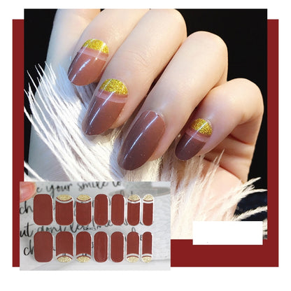 10 PCS 3D Hot Stamping Waterproof Nail Art Sticker(Z/A082) - Nail Stickers by PMC Jewellery | Online Shopping South Africa | PMC Jewellery | Buy Now Pay Later Mobicred