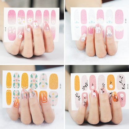 10 PCS 3D Hot Stamping Waterproof Nail Art Sticker(Z/A101) - Nail Stickers by PMC Jewellery | Online Shopping South Africa | PMC Jewellery | Buy Now Pay Later Mobicred