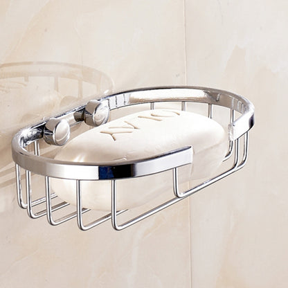Stainless Steel Wall-Mounted Bathroom Soap Storage Rack(Round) - Shelves by PMC Jewellery | Online Shopping South Africa | PMC Jewellery