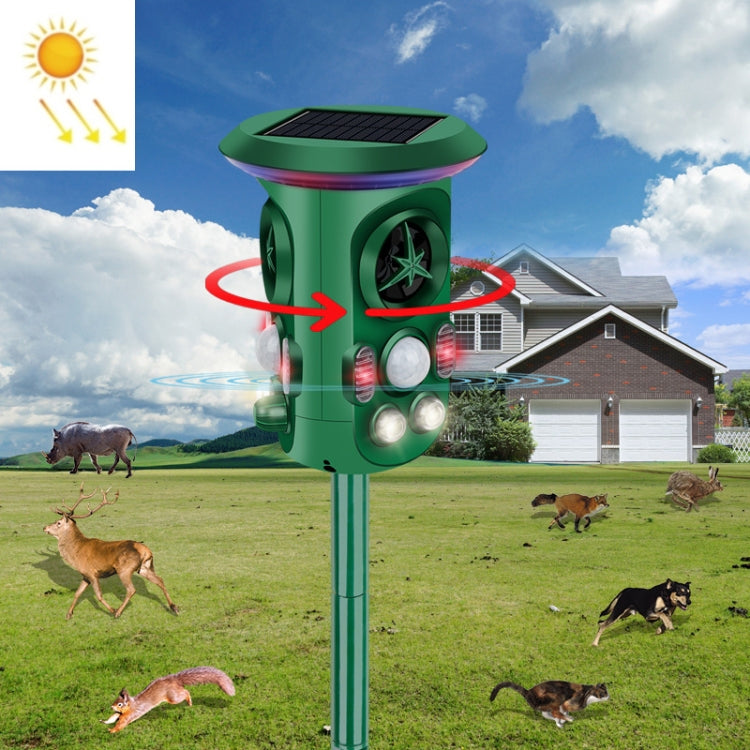 RC-543 Solar Energy 360 Degree Omnidirectional Ultrasonic Bird Repeller Animal Repeller(Dark Green) - Outdoor Insect Repellent by PMC Jewellery | Online Shopping South Africa | PMC Jewellery | Buy Now Pay Later Mobicred