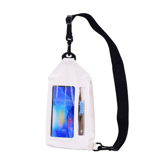 Tteoobl Swimming Waterproof Crossbody Phone Bag Touch Screen Chest Bag,Style:  Zipper Model(White) - Waterproof Bags by Tteoobl | Online Shopping South Africa | PMC Jewellery | Buy Now Pay Later Mobicred