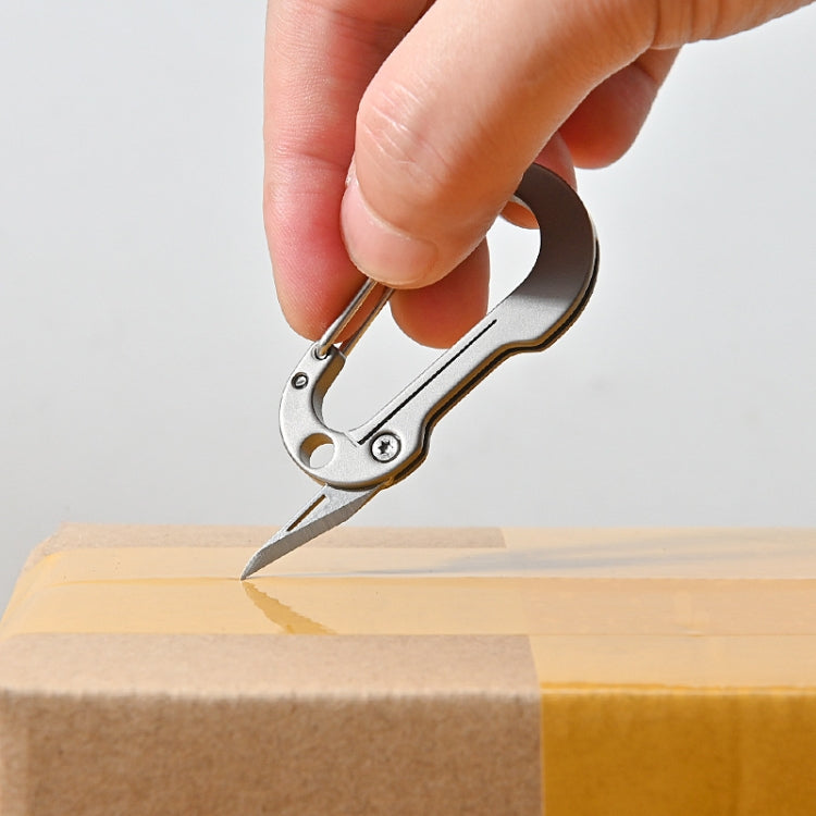 Titanium Alloy Keychain Small Knife Mini EDC Portable Unpacking Knife - Burin &Cutting Knife by PMC TechLife | Online Shopping South Africa | PMC TechLife