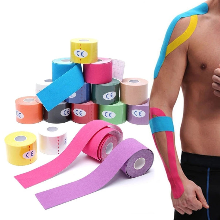 3 PCS Muscle Tape Physiotherapy Sports Tape Basketball Knee Bandage, Size: 3.8cm x 5m(White) - Kinesiology Tapes by PMC Jewellery | Online Shopping South Africa | PMC Jewellery