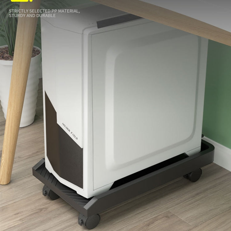 036-1 Desktop Computer Host Increased Rack with Wheels, Spec: Universal Wheel (Black) - free shipping - PMC TechLife - Order now!