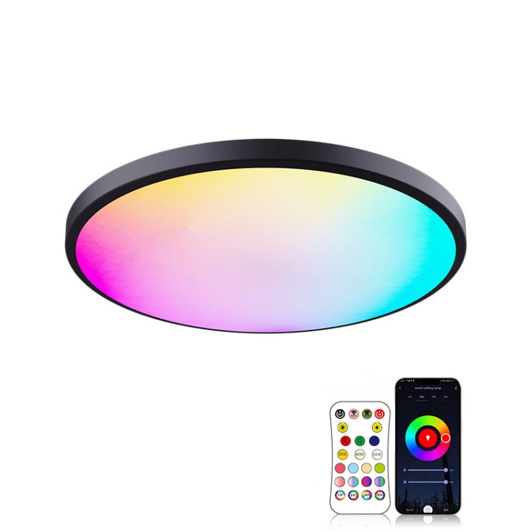 RGBCW Smart Graffiti App Voice Ceiling Light, Voltage: US Standard 110V-130V(Black Frame) - Smart Light Bulbs by PMC TechLife | Online Shopping South Africa | PMC TechLife | Buy Now Pay Later Mobicred