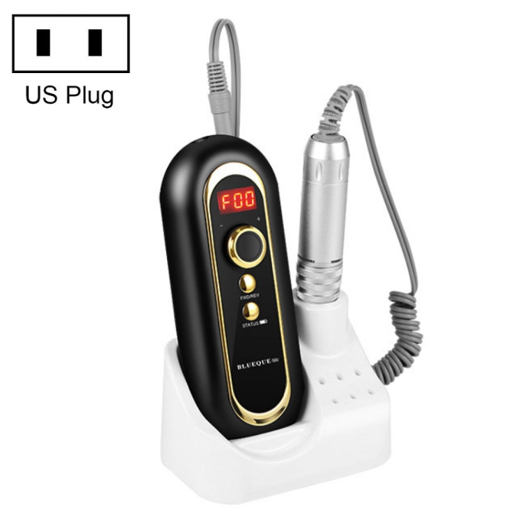 BLUEQUE Plug-in Portable Nail Art Carbon Brush Grinder, Specification: US Plug (Black) - Grinding Tools & Accessories by PMC TechLife | Online Shopping South Africa | PMC TechLife | Buy Now Pay Later Mobicred