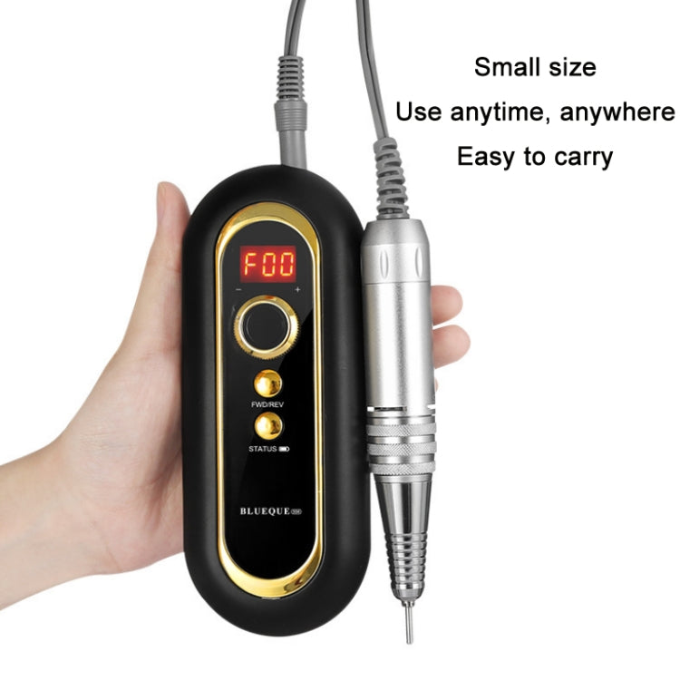 BLUEQUE Plug-in Portable Nail Art Carbon Brush Grinder, Specification: US Plug (Black) - Grinding Tools & Accessories by PMC TechLife | Online Shopping South Africa | PMC TechLife | Buy Now Pay Later Mobicred
