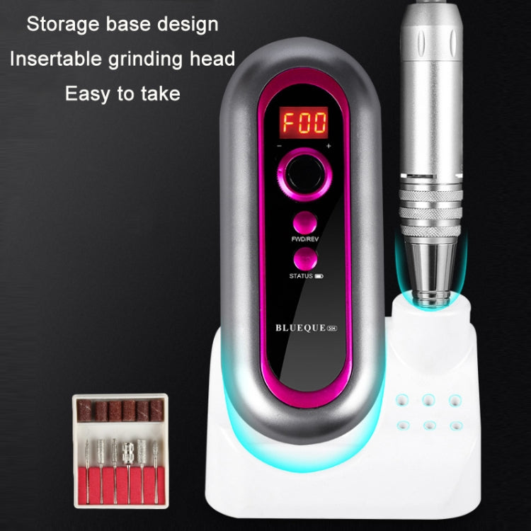 BLUEQUE Plug-in Portable Nail Art Carbon Brush Grinder, Specification: EU Plug (White) - free shipping - PMC TechLife - Order now!