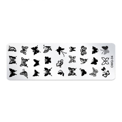 5 PCS Nail Art Print Template Nail Art Tools(OMQ-04) - Nail Art Equipment by PMC Jewellery | Online Shopping South Africa | PMC Jewellery | Buy Now Pay Later Mobicred