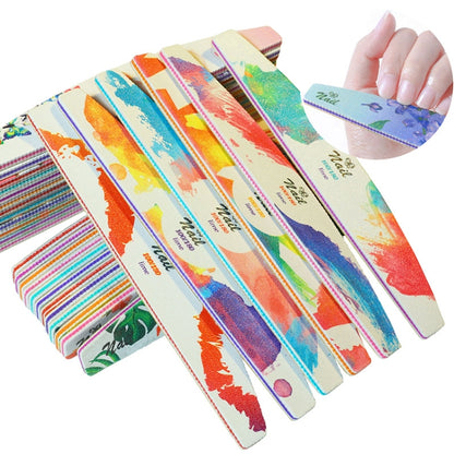 GJ0507 6 In 1 Nail Art Tools Polish Nails Scrub Strips(Watercolor) - Grinding Tools & Accessories by PMC Jewellery | Online Shopping South Africa | PMC Jewellery | Buy Now Pay Later Mobicred