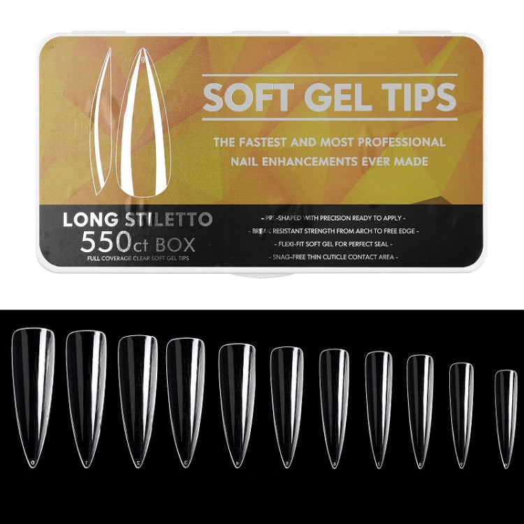 Scratch-free Ultra-thin Seamless Manicure Nail Plate, Shape: 14 Long Pointed Armor - free shipping - PMC Jewellery - Order now!