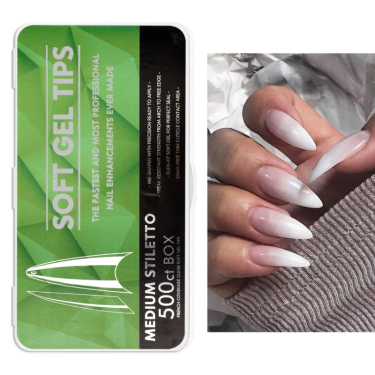 Scratch-free Ultra-thin Seamless Manicure Nail Plate, Shape: 14 Long Pointed Armor - free shipping - PMC Jewellery - Order now!