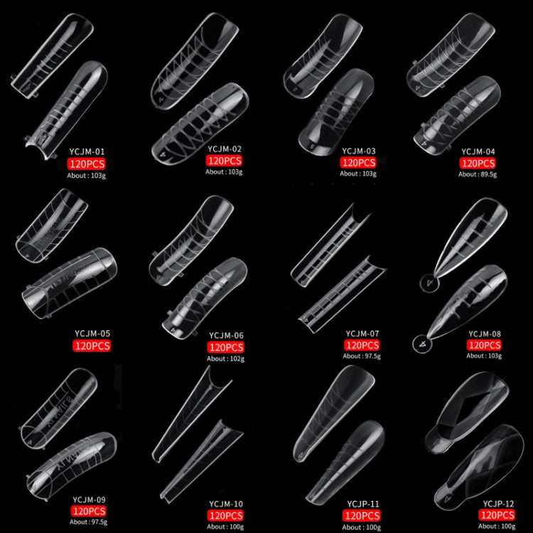 2 Boxes Nail Crystal Rapid Light Therapy Extension Nail Model, Shape: 120 PCS 04 - free shipping - PMC Jewellery - Order now!