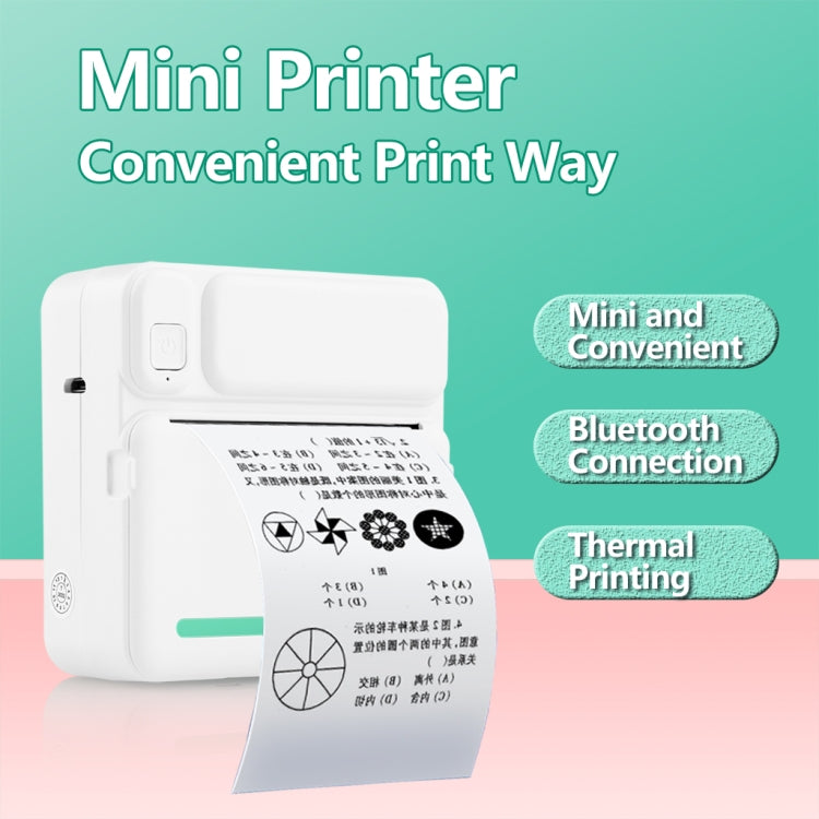 C19 200DPI Student Homework Printer Bluetooth Inkless Pocket Printer Blue - Printer by PMC TechLife | Online Shopping South Africa | PMC TechLife | Buy Now Pay Later Mobicred
