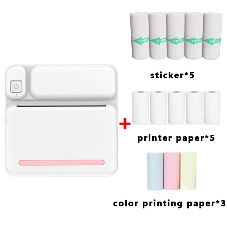 C19 200DPI Student Homework Printer Bluetooth Inkless Pocket Printer Pink Set - free shipping - PMC TechLife - Order now!