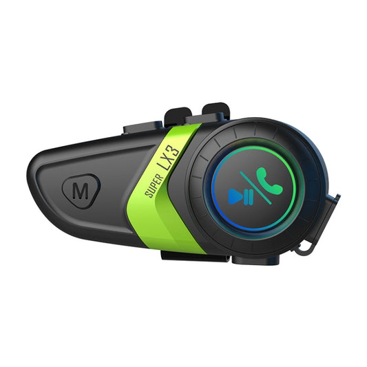 Motorcycle Helmet Call Music Navigation Bluetooth Headset, Color: Green(Soft Pipe Microphone) - Motorcycle Walkie Talkie by PMC Jewellery | Online Shopping South Africa | PMC Jewellery | Buy Now Pay Later Mobicred