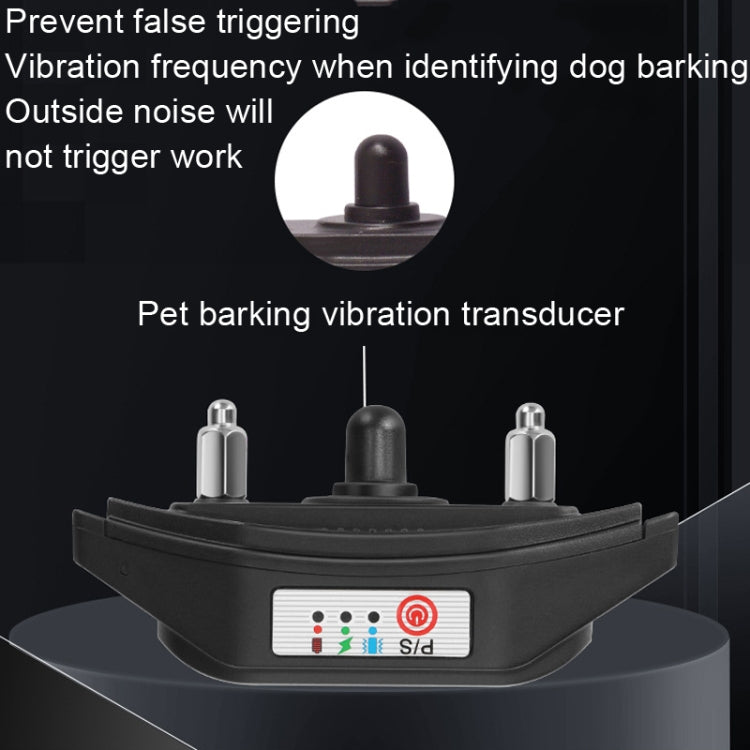 Intelligent Anti-barking Device Dog Trainer Collar, Style: Vibration+Sound(Black) - Training Aids by PMC TechLife | Online Shopping South Africa | PMC TechLife | Buy Now Pay Later Mobicred