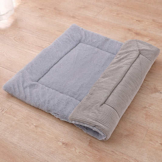 Double Sided Pet Mat Four Seasons Warm Dog Blanket,Size: L(Wick Strip Gray) - Pads by PMC Jewellery | Online Shopping South Africa | PMC Jewellery | Buy Now Pay Later Mobicred