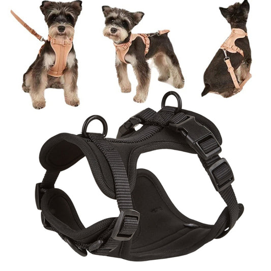 Pet PVC Strap Macaron Color Dog Chest Strap, Size: XS(Black) - Leashes & Chest Strap by PMC Jewellery | Online Shopping South Africa | PMC Jewellery | Buy Now Pay Later Mobicred