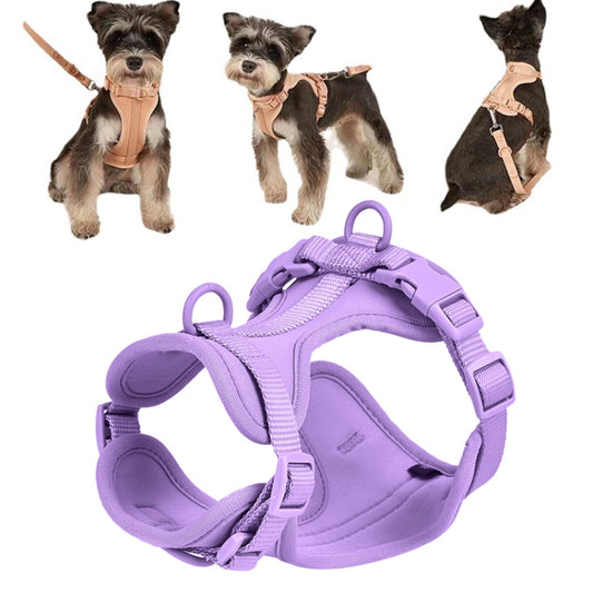 Pet PVC Strap Macaron Color Dog Chest Strap, Size: XS(Purple) - Leashes & Chest Strap by PMC Jewellery | Online Shopping South Africa | PMC Jewellery | Buy Now Pay Later Mobicred