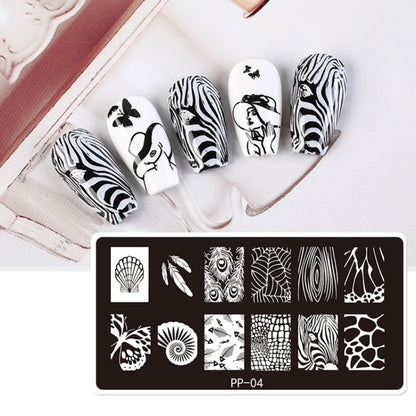 Butterfly Dream Nail Art Printed Steel Plate(E084-10) - Nail Stickers by PMC Jewellery | Online Shopping South Africa | PMC Jewellery | Buy Now Pay Later Mobicred