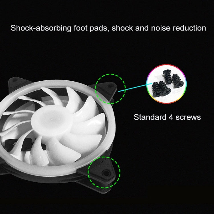 Computer CPU RGB luminous Radiator 6 Fans+Remote Control - Fan Cooling by PMC Jewellery | Online Shopping South Africa | PMC Jewellery | Buy Now Pay Later Mobicred