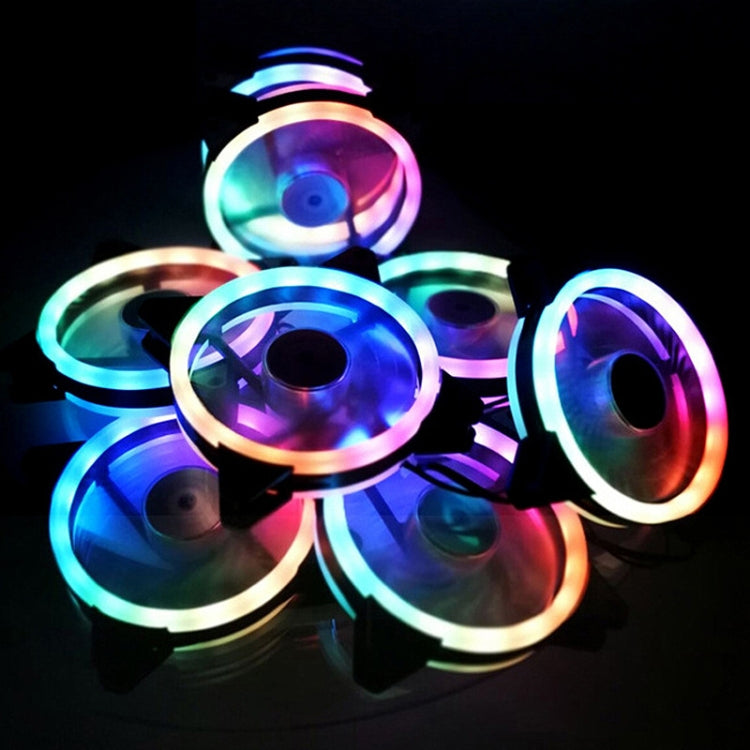 Computer CPU RGB luminous Radiator 6 Fans+Remote Control - Fan Cooling by PMC Jewellery | Online Shopping South Africa | PMC Jewellery | Buy Now Pay Later Mobicred