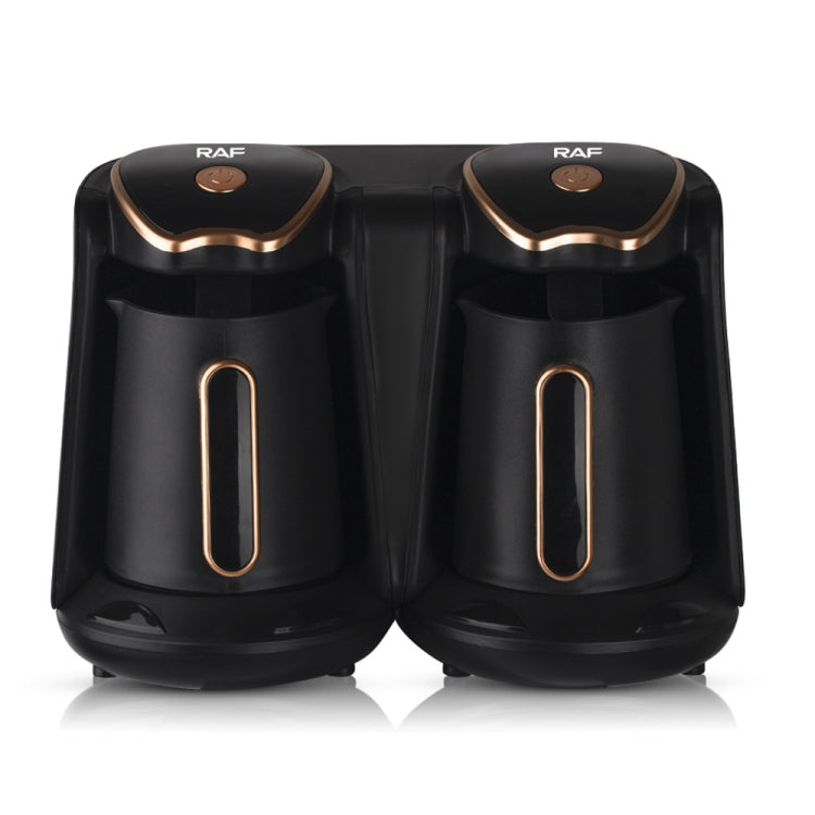 RAF R.109 Household Heating Coffee Pot Portable Office Coffee Tea Maker, EU Plug(Black Gold) - free shipping - PMC TechLife - Order now!