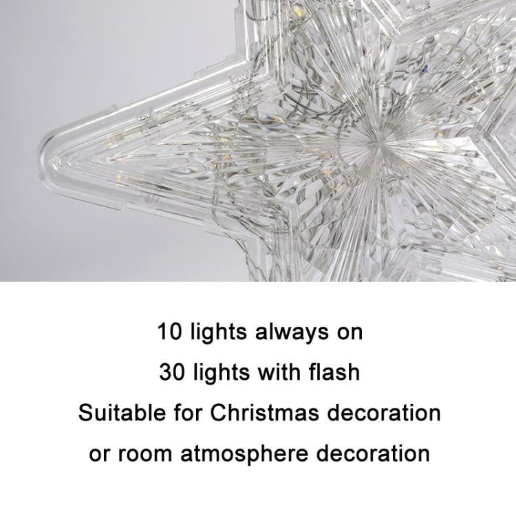 Christmas Tree Top Light LED Glowing Star Lights, Size: Small Battery Model(Colorful) - Christmas Decoration Lamps by PMC TechLife | Online Shopping South Africa | PMC TechLife | Buy Now Pay Later Mobicred