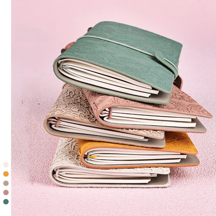 A6  Retro Lace Carved Girls Hand Ledger Diary With 3 Separate Inner Pages(Beige) - Notebooks by PMc TechLife | Online Shopping South Africa | PMc TechLife | Buy Now Pay Later Mobicred