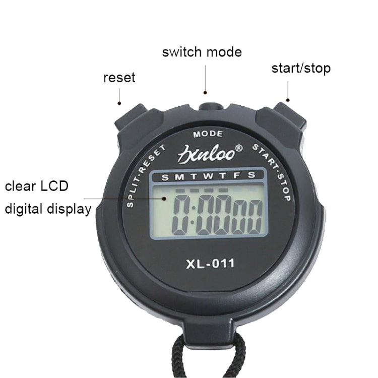 XINLOO XL-011 Display Single Memory Stopwatch Running Fitness Training Electronic Timer(Blue) - Pedometer by null | Online Shopping South Africa | PMC Jewellery