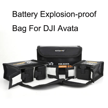 Sunnylife AT-DC479 Put 3 Batteries Battery Explosion-proof Bag For DJI Avata -  by PMC Jewellery | Online Shopping South Africa | PMC Jewellery | Buy Now Pay Later Mobicred