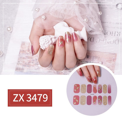 Nail Polish Film Bronzing Nail Stickers(ZX3479)(Bare film+A frustration) - Nail Stickers by PMC Jewellery | Online Shopping South Africa | PMC Jewellery