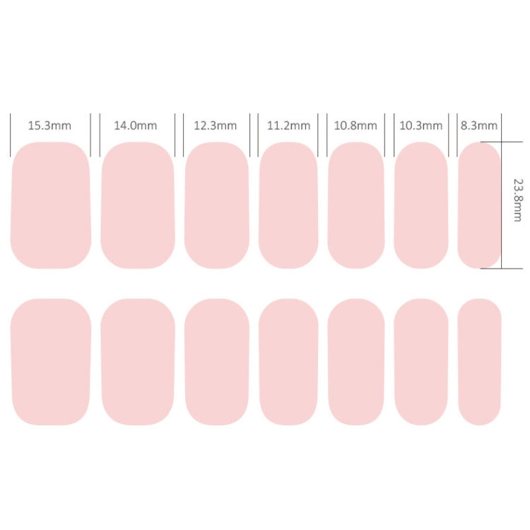 Nail Polish Film Bronzing Nail Stickers(ZX3484)(Bare film+A frustration) - Nail Stickers by PMC Jewellery | Online Shopping South Africa | PMC Jewellery | Buy Now Pay Later Mobicred