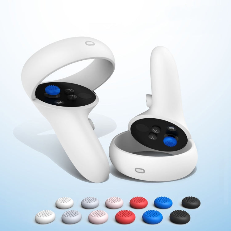 20 PCS Peripheral Button VR Handle Rocker Silicone Protective Cover, For Meta Quest 2(Blue) - VR Accessories by PMC TechLife | Online Shopping South Africa | PMC TechLife | Buy Now Pay Later Mobicred