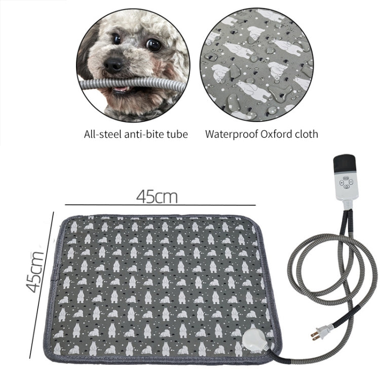 CW45 45x45cm Multi-level Temperature Regulating Timing Pet Heating Pad, Spec: EU Plug - Pads by PMC TechLife | Online Shopping South Africa | PMC TechLife | Buy Now Pay Later Mobicred