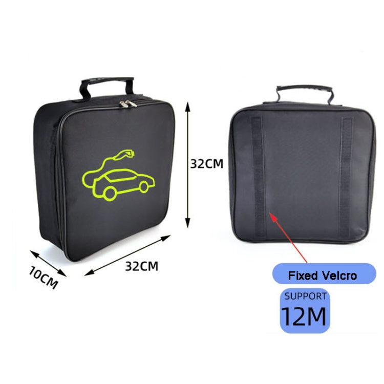 Car Charging Cable Storage Bag Carry Bag For Electric Vehicle Charger Plugs,Spec: Square Without Logo - EV Charger Accessories by PMC TechLife | Online Shopping South Africa | PMC TechLife