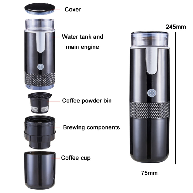 Fully Automatic Portable Wireless Coffee Machine(Black) - free shipping - PMC TechLife - Order now!