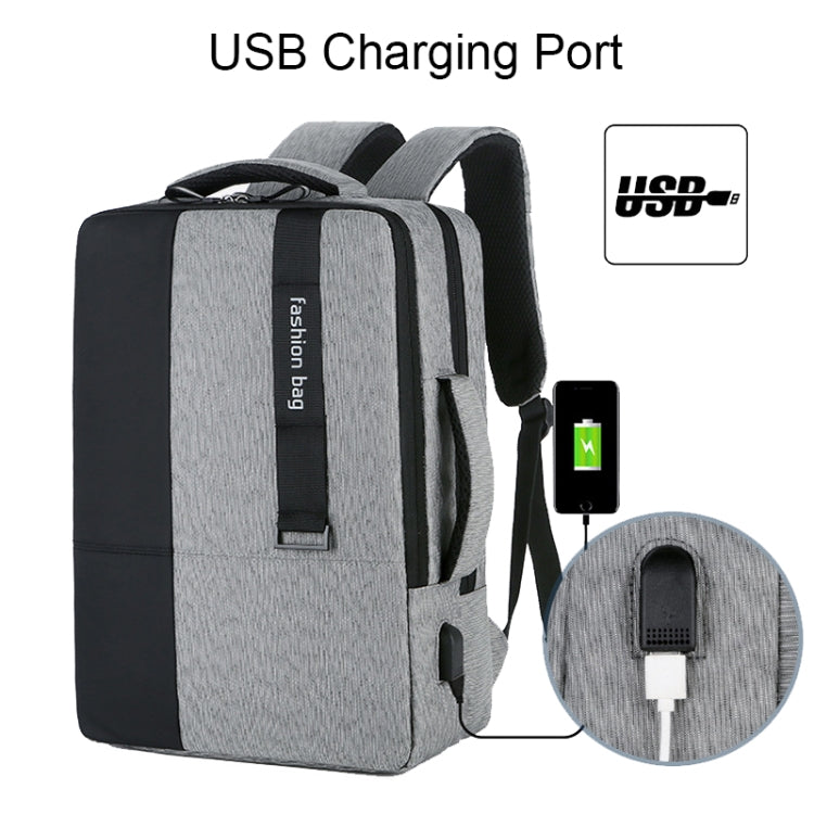 140 Large-capacity Business Commuter Laptop Backpack with USB Charging Interface(Black) - Backpack by PMC Jewellery | Online Shopping South Africa | PMC Jewellery | Buy Now Pay Later Mobicred