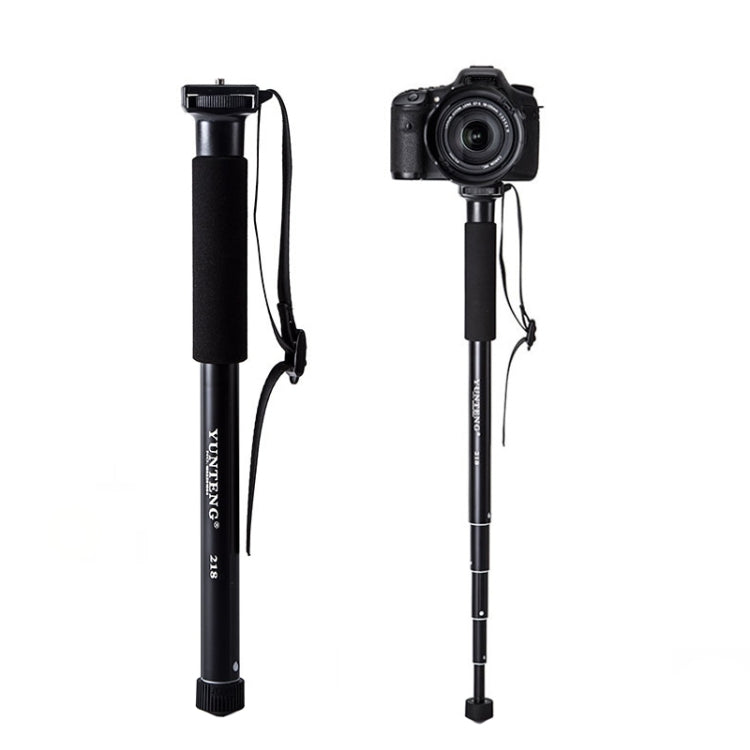 YUNTENG 218 Lightweight Portable Camera Single Frame Camera Phone Bracket(Black) - Monopods by YUNTENG | Online Shopping South Africa | PMC TechLife | Buy Now Pay Later Mobicred
