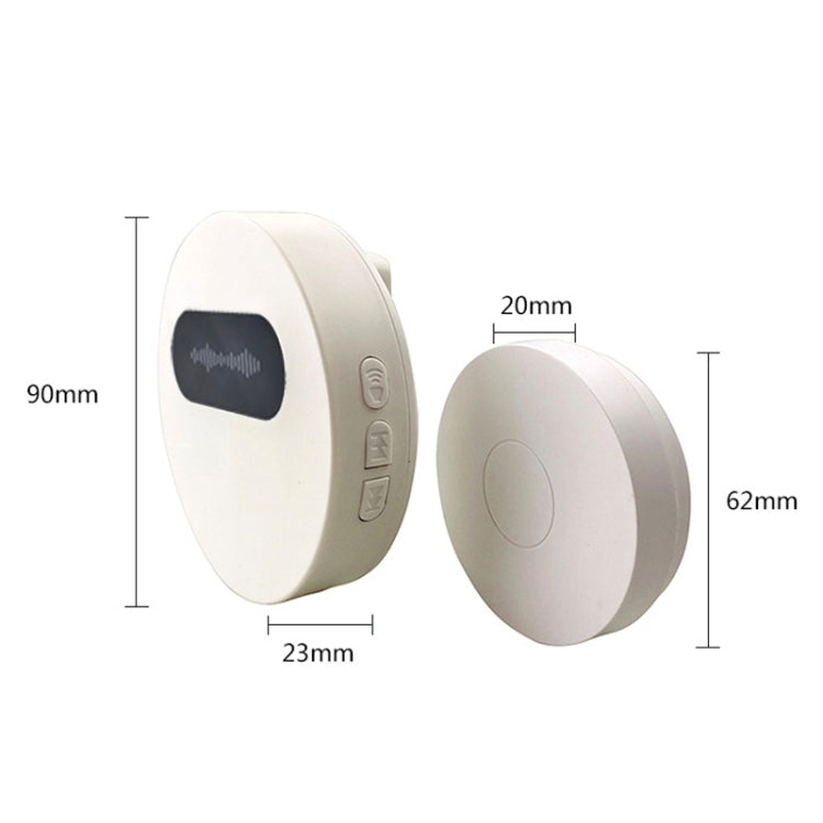 T10-1 1 For 1 Lighting Self-Power Generation Wireless Intelligent Doorbell(UK Plug White) - Wireless Doorbell by PMc TechLife | Online Shopping South Africa | PMc TechLife | Buy Now Pay Later Mobicred