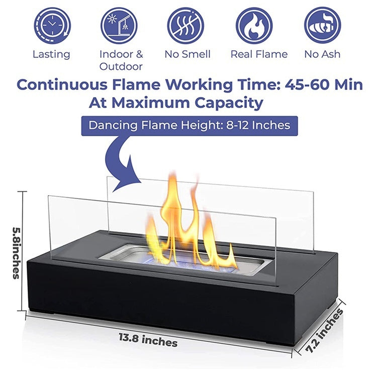 Tabletop Outdoor Alcohol Fireplace Lamp Flame Heater Metal Fireplace - Mini Stoves by PMC TechLife | Online Shopping South Africa | PMC TechLife