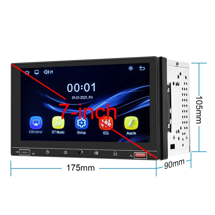 A2916 7 inch Dual-spindle Universal MP5 Car Carplay MP4 Player, Style: Standard - Car MP3 & MP4 & MP5 by PMC Jewellery | Online Shopping South Africa | PMC Jewellery